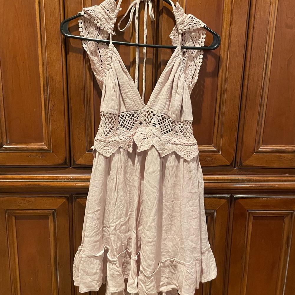 Surf Gypsy Lace Trim Dress
